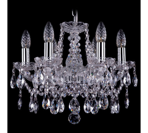 Подвесная люстра Bohemia Ivele Crystal 1413/6/141 Ni Leafs Подвесная люстра Bohemia Ivele Crystal 1413/6/141 Ni Leafs