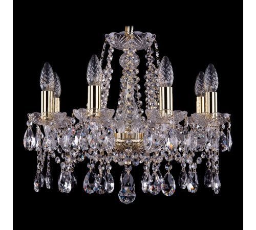 Подвесная люстра Bohemia Ivele Crystal 1413/8/165 G Leafs