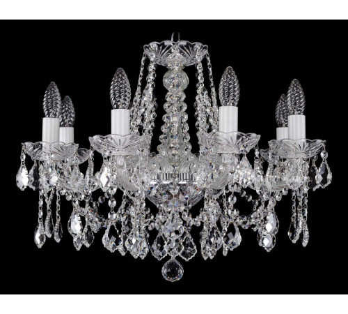 Подвесная люстра Bohemia Ivele Crystal 1413/8/200 Ni Leafs