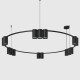 Подвесная люстра Denkirs Orbit DK4067-BK+SG