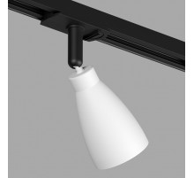 Трековый однофазный светильник Denkirs Bell DK6050-BW+BK