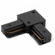Коннектор L-образный Denkirs DK Track Black TR1102-BK