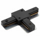 Коннектор T-образный Denkirs DK Track Black TR1103-BK