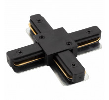 Коннектор Х-образный Denkirs DK Track Black TR1104-BK