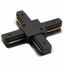 Коннектор Х-образный Denkirs DK Track Black TR1104-BK