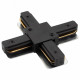 Коннектор Х-образный Denkirs DK Track Black TR1104-BK
