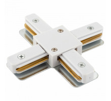 Коннектор Х-образный Denkirs DK Track White TR1104-WH