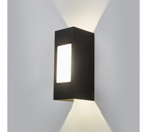 Уличный настенный светильник Elektrostandard 1638 Techno LED черный 4690389182044 a054929 Уличный настенный светильник Elektrostandard 1638 Techno LED черный 4690389182044 a054929