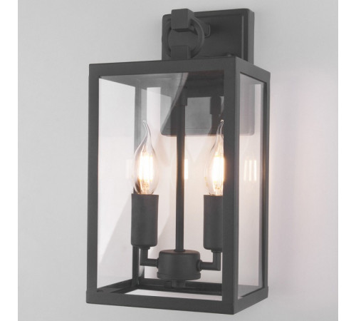 Уличный настенный светильник Elektrostandard Candle 35150/D темно-серый 4690389182457 a058478