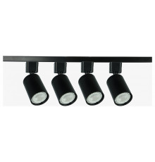 Трековый однофазный светильник (4 шт.) Эра TR70-SET4-GU10-BK Б0063956