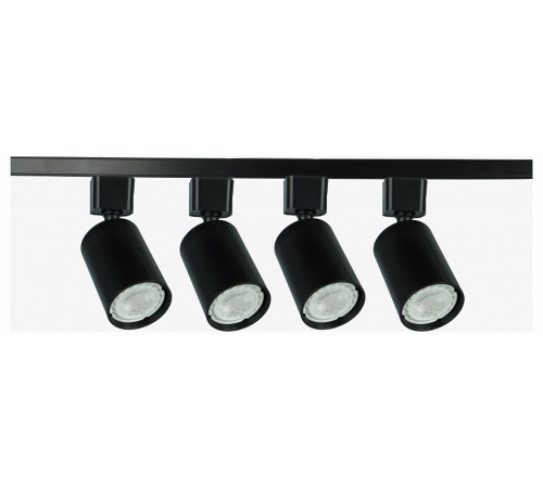 Трековый однофазный светильник (4 шт.) Эра TR70-SET4-GU10-BK Б0063956