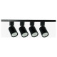 Трековый однофазный светильник (4 шт.) Эра TR70-SET4-GU10-BK Б0063956