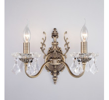 Бра Eurosvet 3281/2 античная бронза/прозрачный хрусталь Strotskis