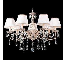 Подвесная люстра Eurosvet 3637/7 белый с золотом/прозрачный хрусталь Strotskis
