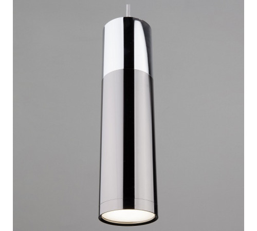 Подвесной светильник Eurosvet Double Topper 50135/1 LED хром/черный жемчуг