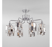 Потолочная люстра Eurosvet Scoppio 10101/8 хром/прозрачный хрусталь Strotskis