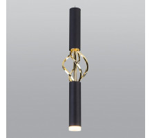 Подвесной светодиодный светильник Eurosvet Lance 50191/1 LED черный/золото