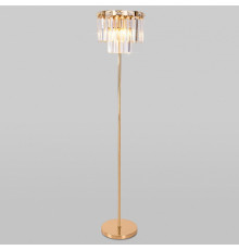Торшер Eurosvet Elegante 01137/3 золото/прозрачный хрусталь Strotskis a060649