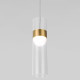 Подвесной светильник Eurosvet Lumen 50244/1 LED латунь/прозрачный a061286
