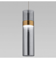 Подвесной светильник Eurosvet Lumen 50244/1 LED латунь/дымчатый a061287
