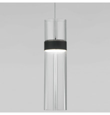 Подвесной светильник Eurosvet Lumen 50244/1 LED черный/прозрачный a061288