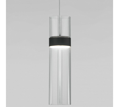 Подвесной светильник Eurosvet Lumen 50244/1 LED черный/прозрачный a061288 Подвесной светильник Eurosvet Lumen 50244/1 LED черный/прозрачный a061288