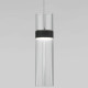 Подвесной светильник Eurosvet Lumen 50244/1 LED черный/прозрачный a061288
