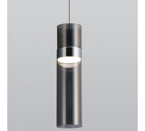 Подвесной светильник Eurosvet Lumen 50244/1 LED хром/дымчатый a061289 Подвесной светильник Eurosvet Lumen 50244/1 LED хром/дымчатый a061289