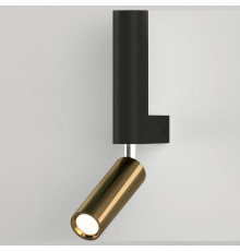 Спот Eurosvet Pitch 40020/1 LED черный/латунь a061312