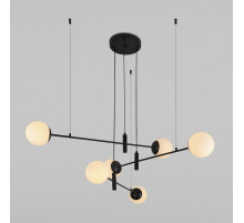 Подвесная люстра Eurosvet Planet 70146/6 черный Smart a062030