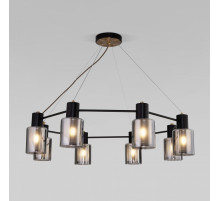 Подвесная люстра Eurosvet Notion 70219/8 черный/античная бронза a065300