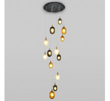 Каскадная люстра Eurosvet Pineapple 50266 дымчатый/прозрачный/янтарный a066528