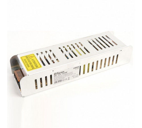 Блок питания для светодиодной ленты Feron LB009 12V 150W IP20 12,5A 21496