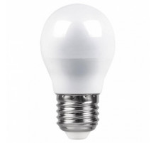 Лампа светодиодная Feron E27 5W 2700K Шар Матовая LB-38 25404