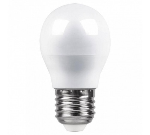 Лампа светодиодная Feron E27 5W 2700K Шар Матовая LB-38 25404 Лампа светодиодная Feron E27 5W 2700K Шар Матовая LB-38 25404