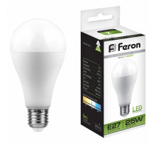 Лампа светодиодная Feron E27 25W 4000K Шар Матовая LB-100 25791