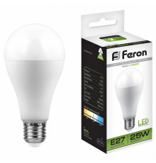 Лампа светодиодная Feron E27 25W 4000K Шар Матовая LB-100 25791