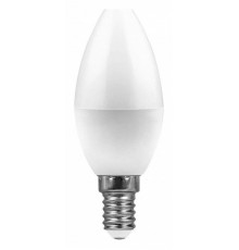 Лампа светодиодная Feron E14 9W 2700K Свеча Матовая LB-570 25798
