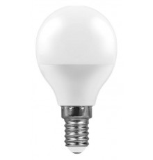 Лампа светодиодная Feron E14 9W 2700K Шар Матовая LB-550 25801