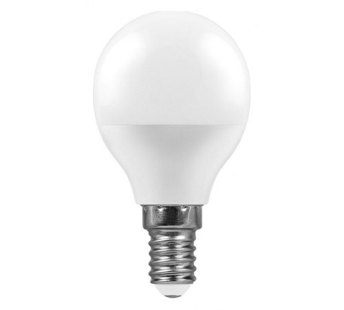Лампа светодиодная Feron E14 9W 2700K Шар Матовая LB-550 25801 Лампа светодиодная Feron E14 9W 2700K Шар Матовая LB-550 25801