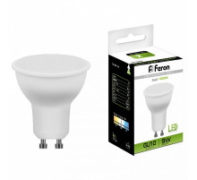 Лампа светодиодная Feron MR16 GU10 9W 4000K Грибок матовая LB-560 25843