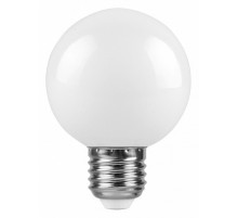 Лампа светодиодная Feron E27 3W 6400K Шар Матовая LB-371 25902