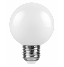 Лампа светодиодная Feron E27 3W 6400K Шар Матовая LB-371 25902