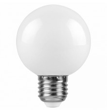 Лампа светодиодная Feron E27 3W 2700K Шар Матовая LB-371 25903