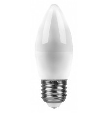 Лампа светодиодная Feron E27 9W 2700K Свеча Матовая LB-570 25936