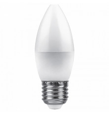 Лампа светодиодная Feron E27 9W 4000K Свеча Матовая LB-570 25937