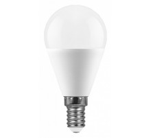 Лампа светодиодная Feron E14 11W 6400K Шар Матовая LB-750 25948