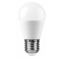 Лампа светодиодная Feron E27 11W 2700K Шар Матовая LB-750 25949