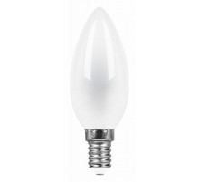 Лампа светодиодная Feron E14 11W 2700K Свеча Матовая LB-713 38005