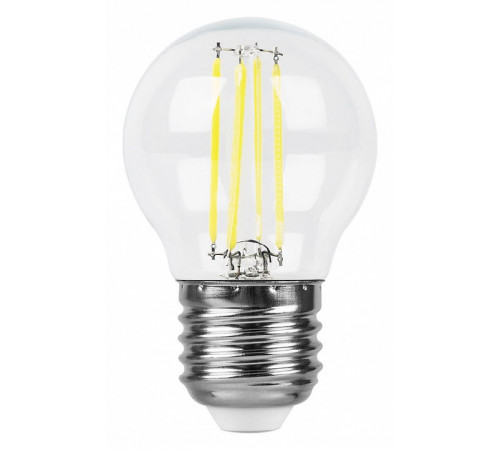 Лампа светодиодная филаментная Feron E27 11W 2700K Шар Прозрачная LB-511 38015